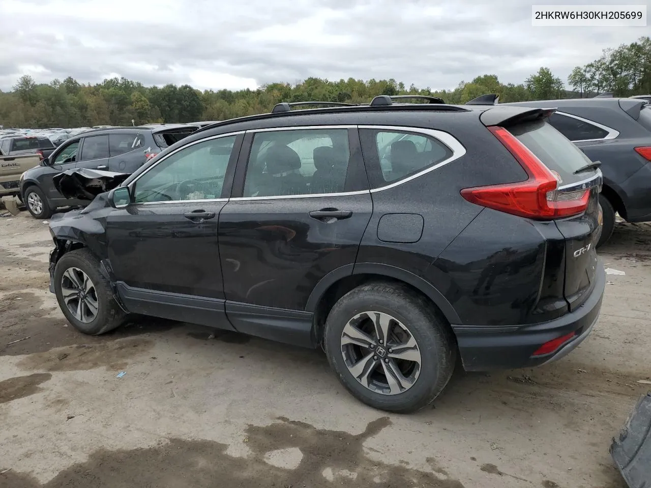 2019 Honda Cr-V Lx VIN: 2HKRW6H30KH205699 Lot: 73630744