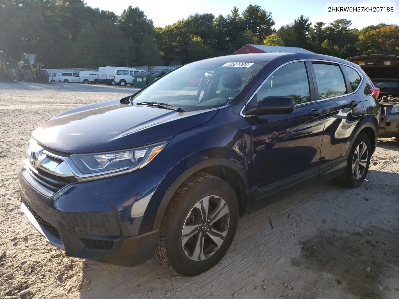 2019 Honda Cr-V Lx VIN: 2HKRW6H37KH207188 Lot: 73664464