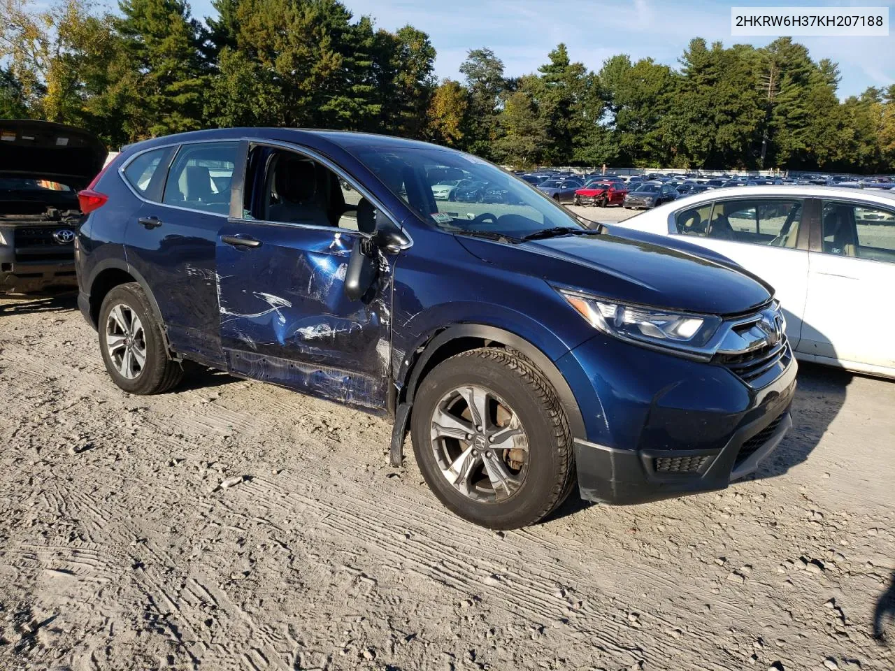 2019 Honda Cr-V Lx VIN: 2HKRW6H37KH207188 Lot: 73664464