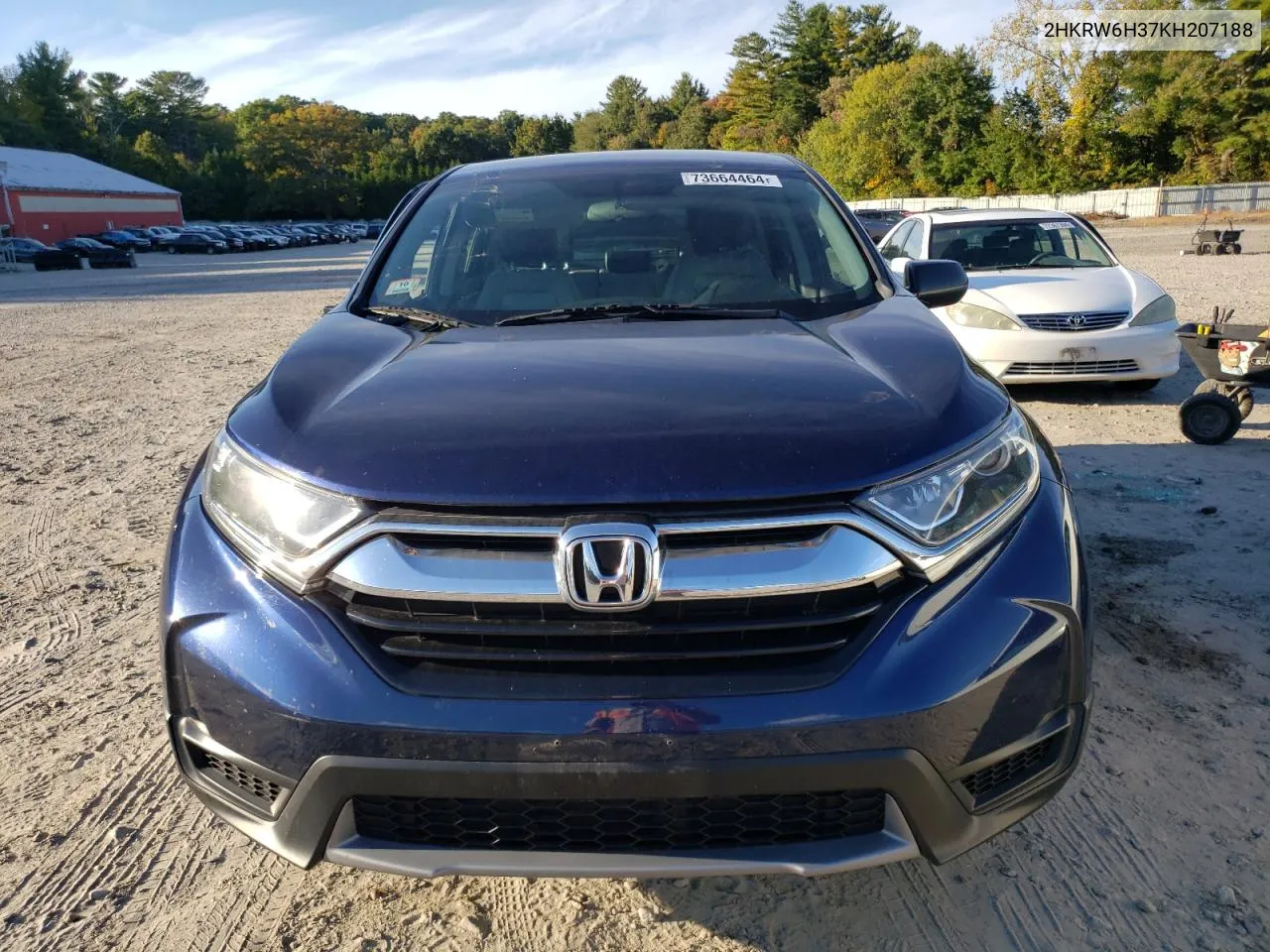 2019 Honda Cr-V Lx VIN: 2HKRW6H37KH207188 Lot: 73664464