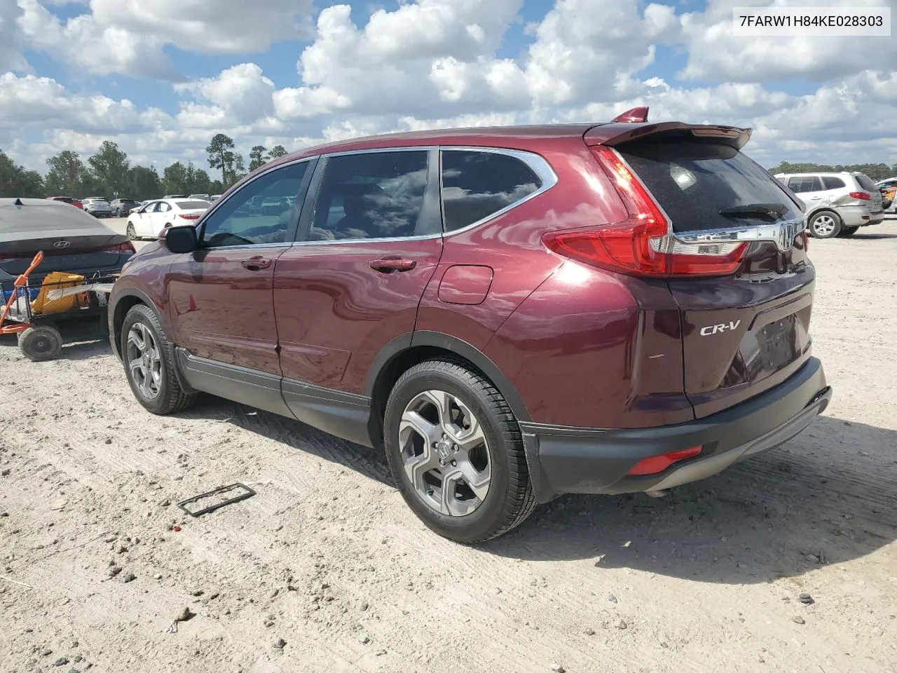 2019 Honda Cr-V Exl VIN: 7FARW1H84KE028303 Lot: 73681524