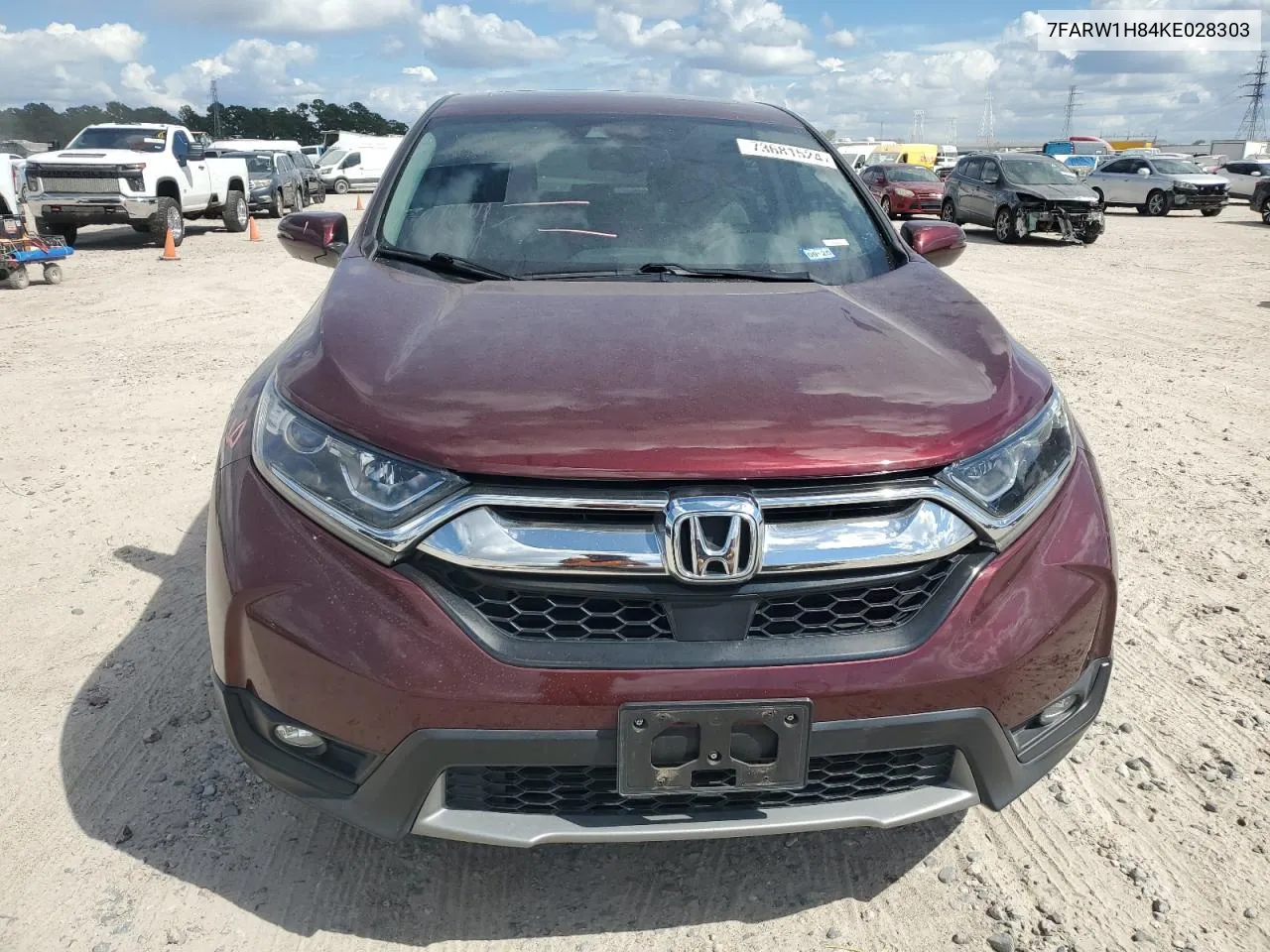 2019 Honda Cr-V Exl VIN: 7FARW1H84KE028303 Lot: 73681524