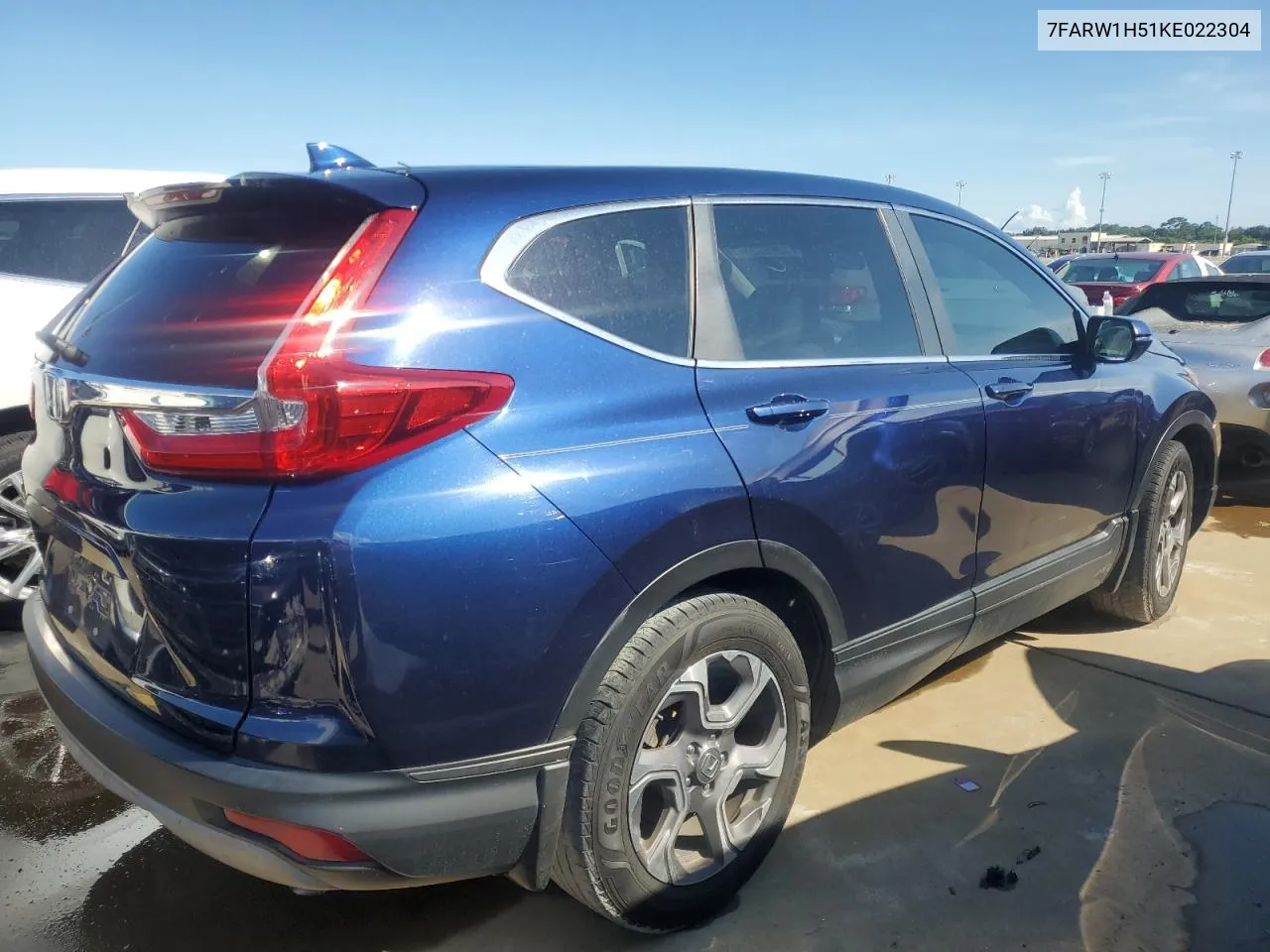 2019 Honda Cr-V Ex VIN: 7FARW1H51KE022304 Lot: 73697384