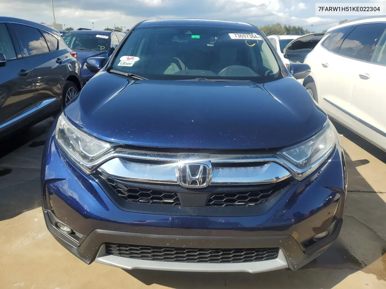 2019 Honda Cr-V Ex VIN: 7FARW1H51KE022304 Lot: 73697384