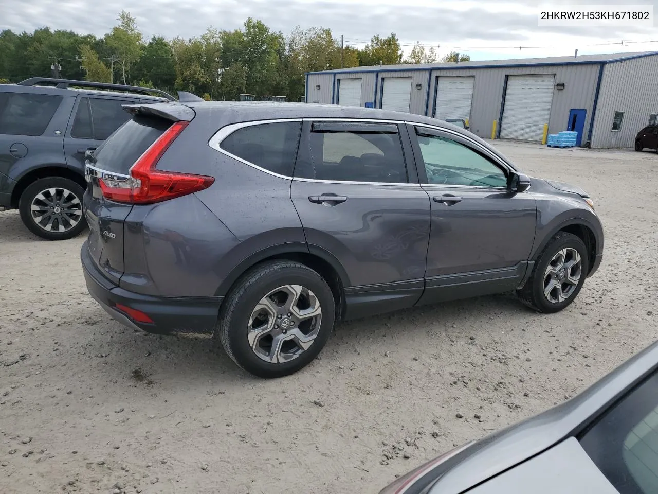 2019 Honda Cr-V Ex VIN: 2HKRW2H53KH671802 Lot: 73724064