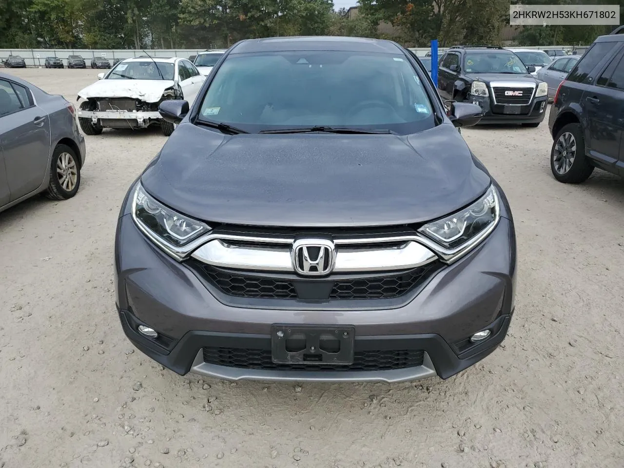 2019 Honda Cr-V Ex VIN: 2HKRW2H53KH671802 Lot: 73724064