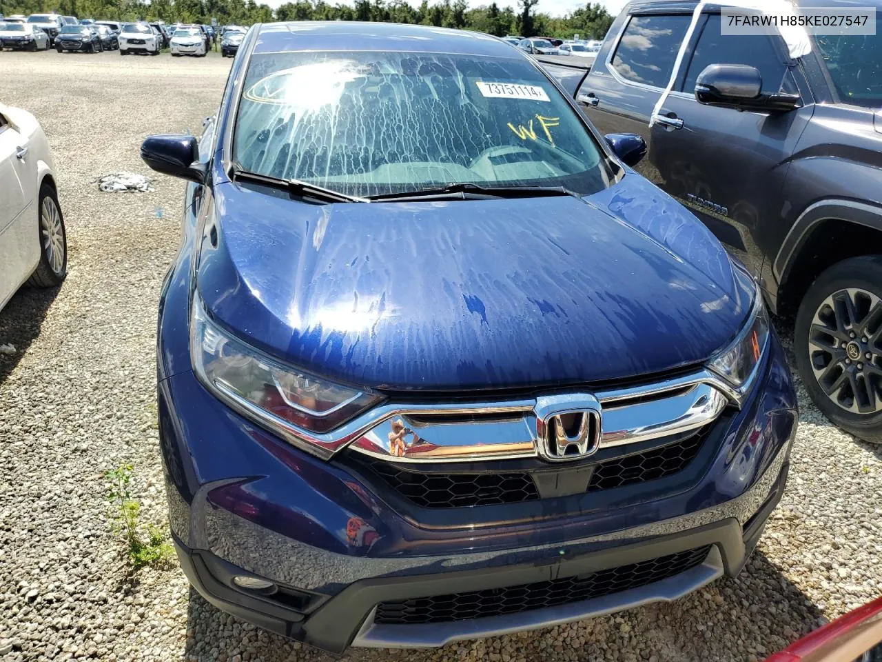 2019 Honda Cr-V Exl VIN: 7FARW1H85KE027547 Lot: 73751114