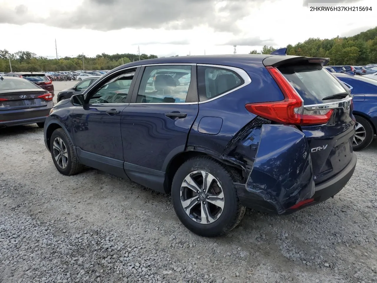 2019 Honda Cr-V Lx VIN: 2HKRW6H37KH215694 Lot: 73751394