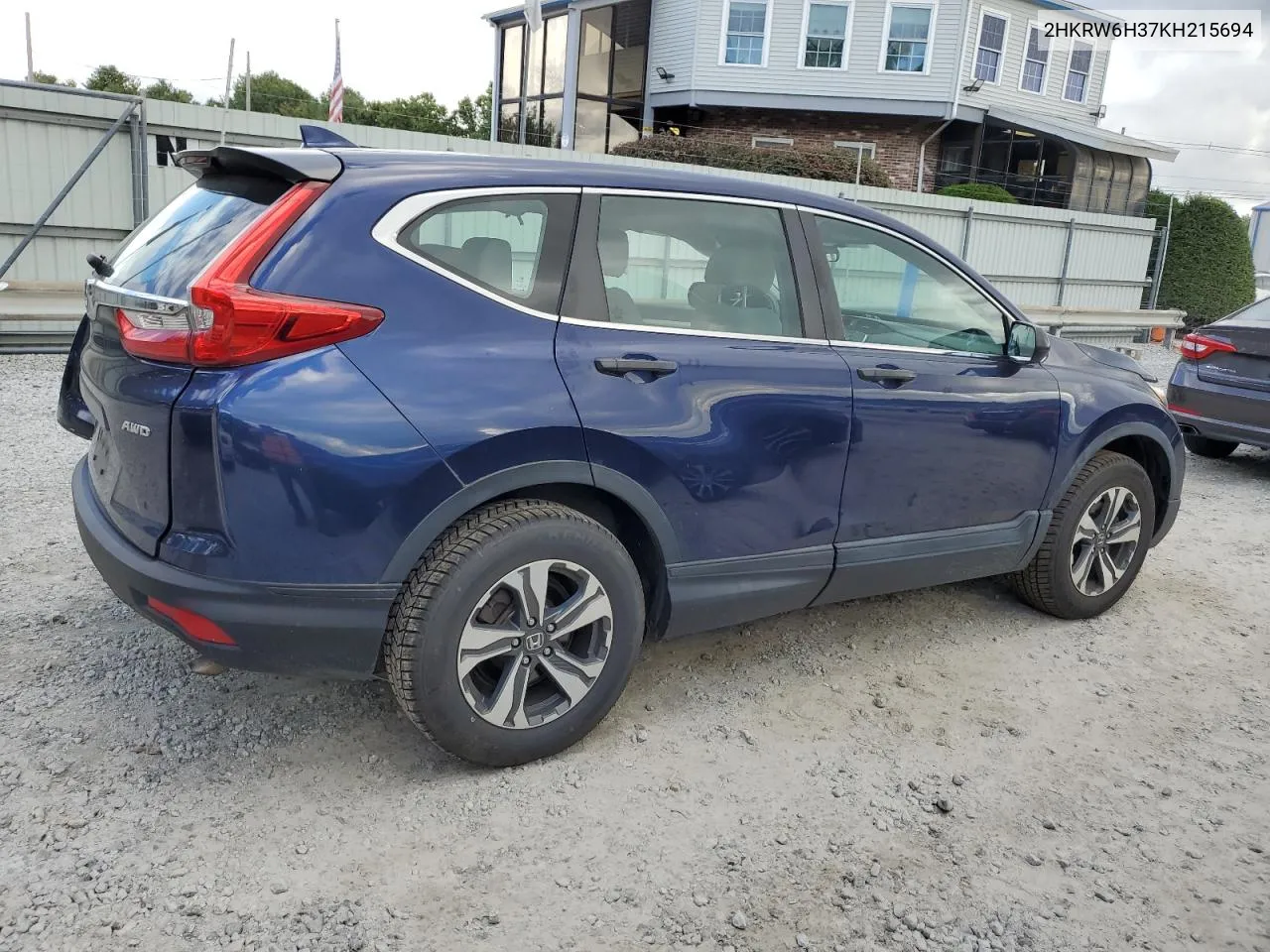 2019 Honda Cr-V Lx VIN: 2HKRW6H37KH215694 Lot: 73751394