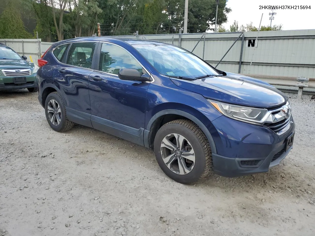 2019 Honda Cr-V Lx VIN: 2HKRW6H37KH215694 Lot: 73751394