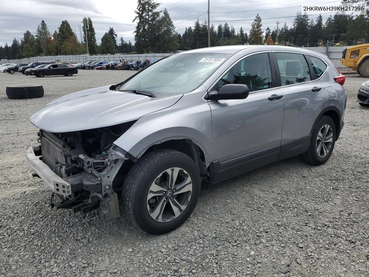 2019 Honda Cr-V Lx VIN: 2HKRW6H39KH217396 Lot: 73757584