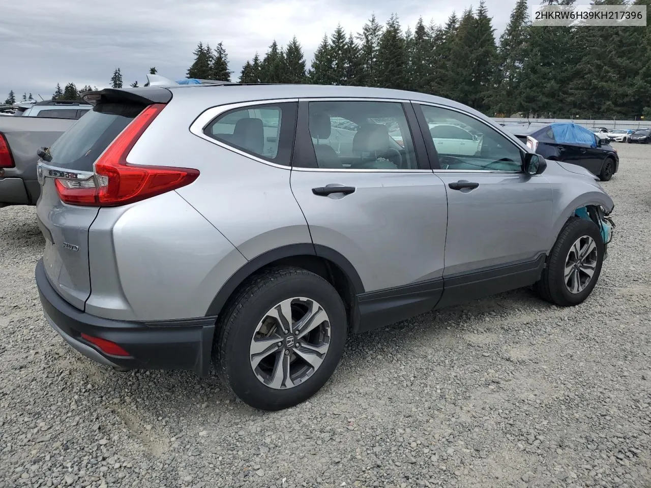 2019 Honda Cr-V Lx VIN: 2HKRW6H39KH217396 Lot: 73757584