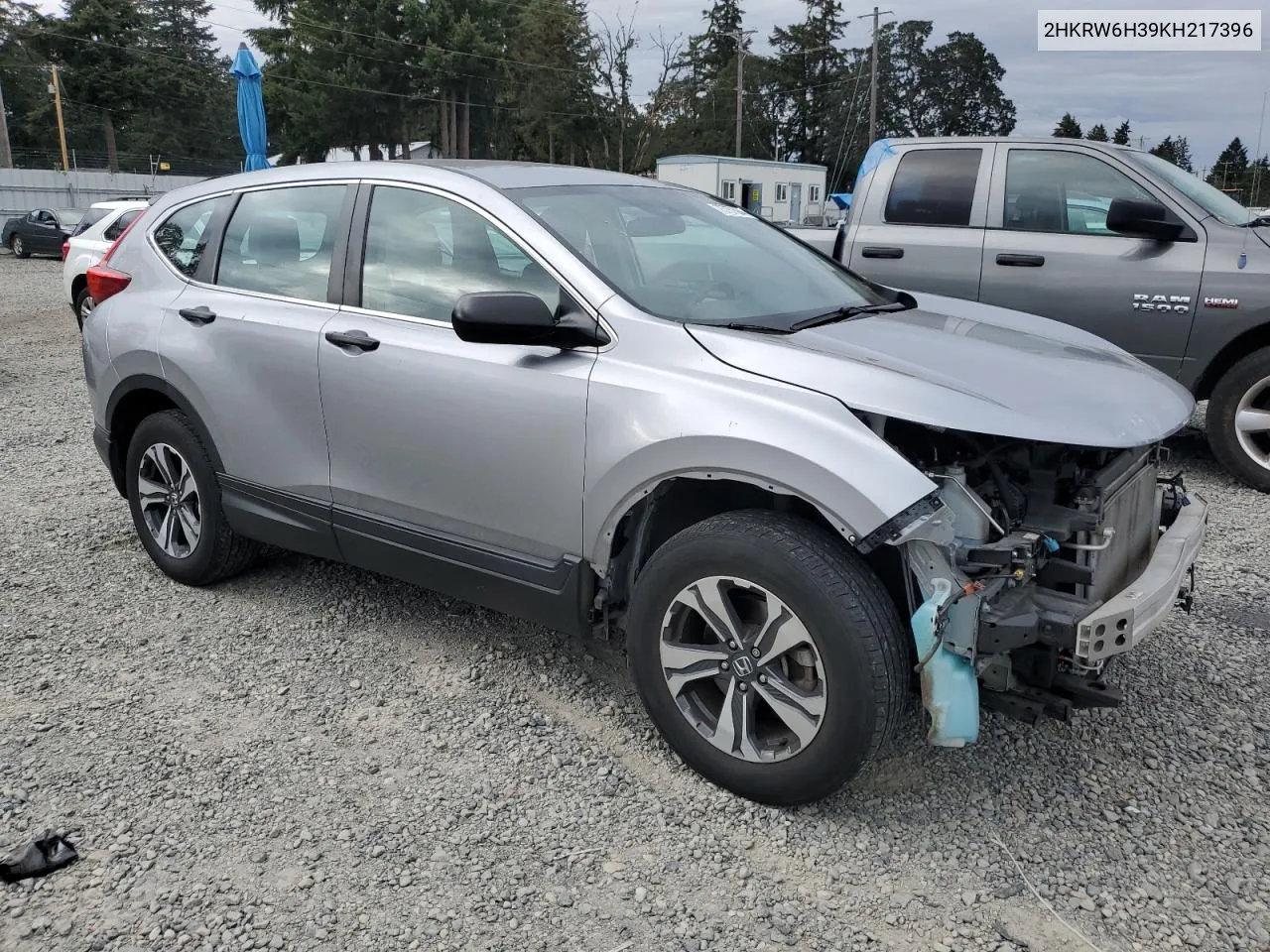 2019 Honda Cr-V Lx VIN: 2HKRW6H39KH217396 Lot: 73757584