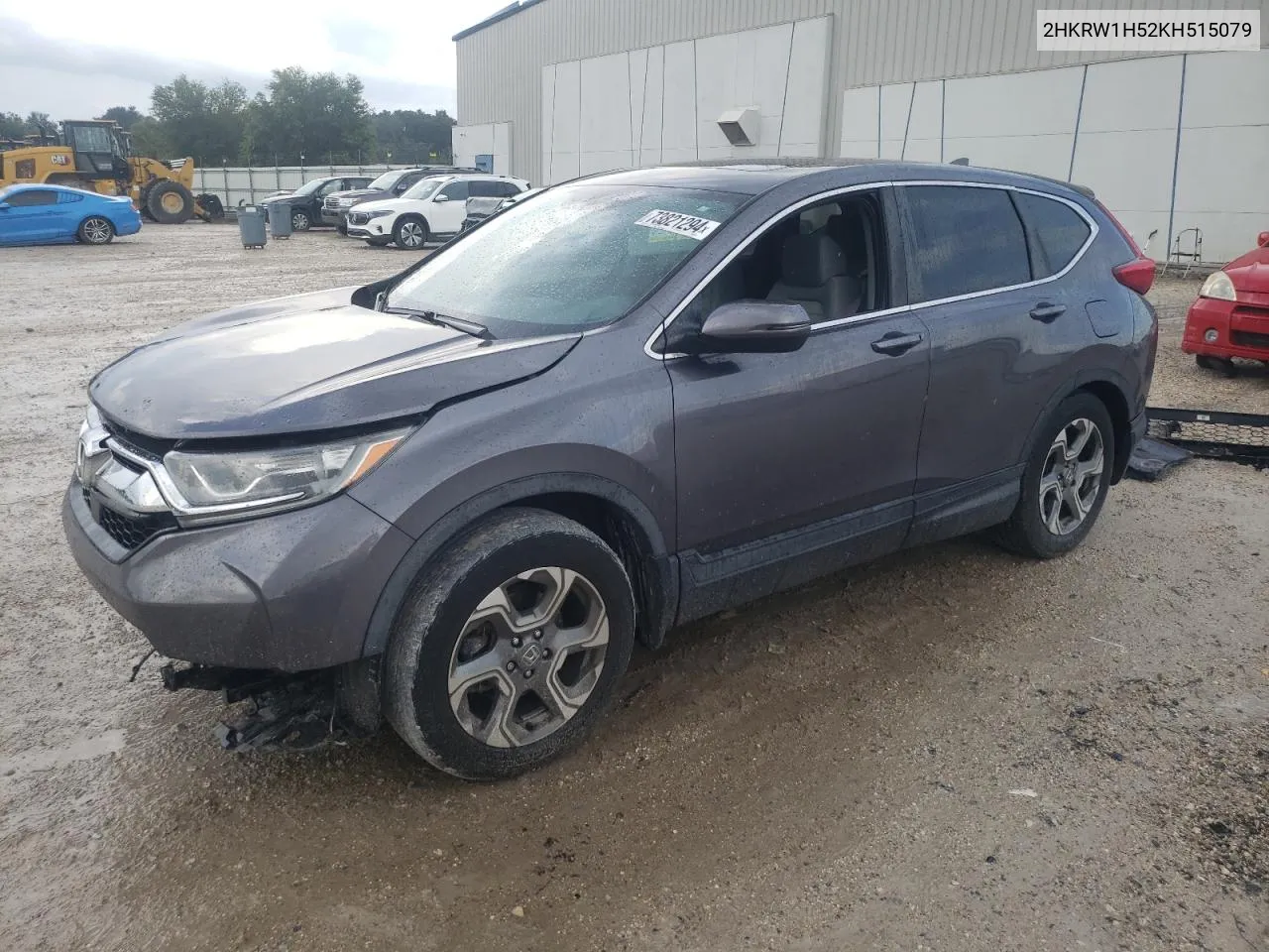 2019 Honda Cr-V Ex VIN: 2HKRW1H52KH515079 Lot: 73821294