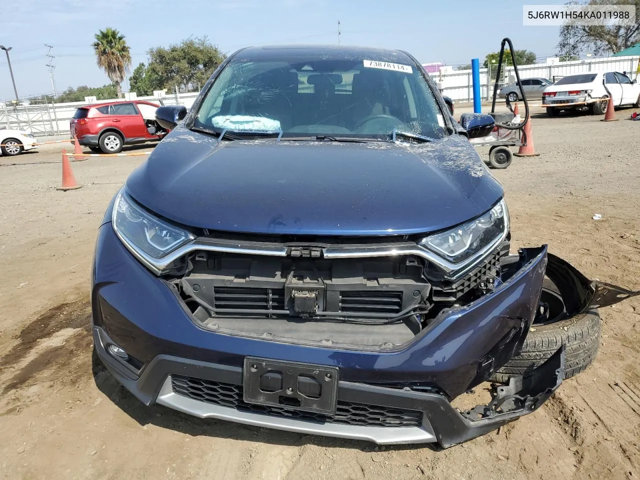 2019 Honda Cr-V Ex VIN: 5J6RW1H54KA011988 Lot: 73878114