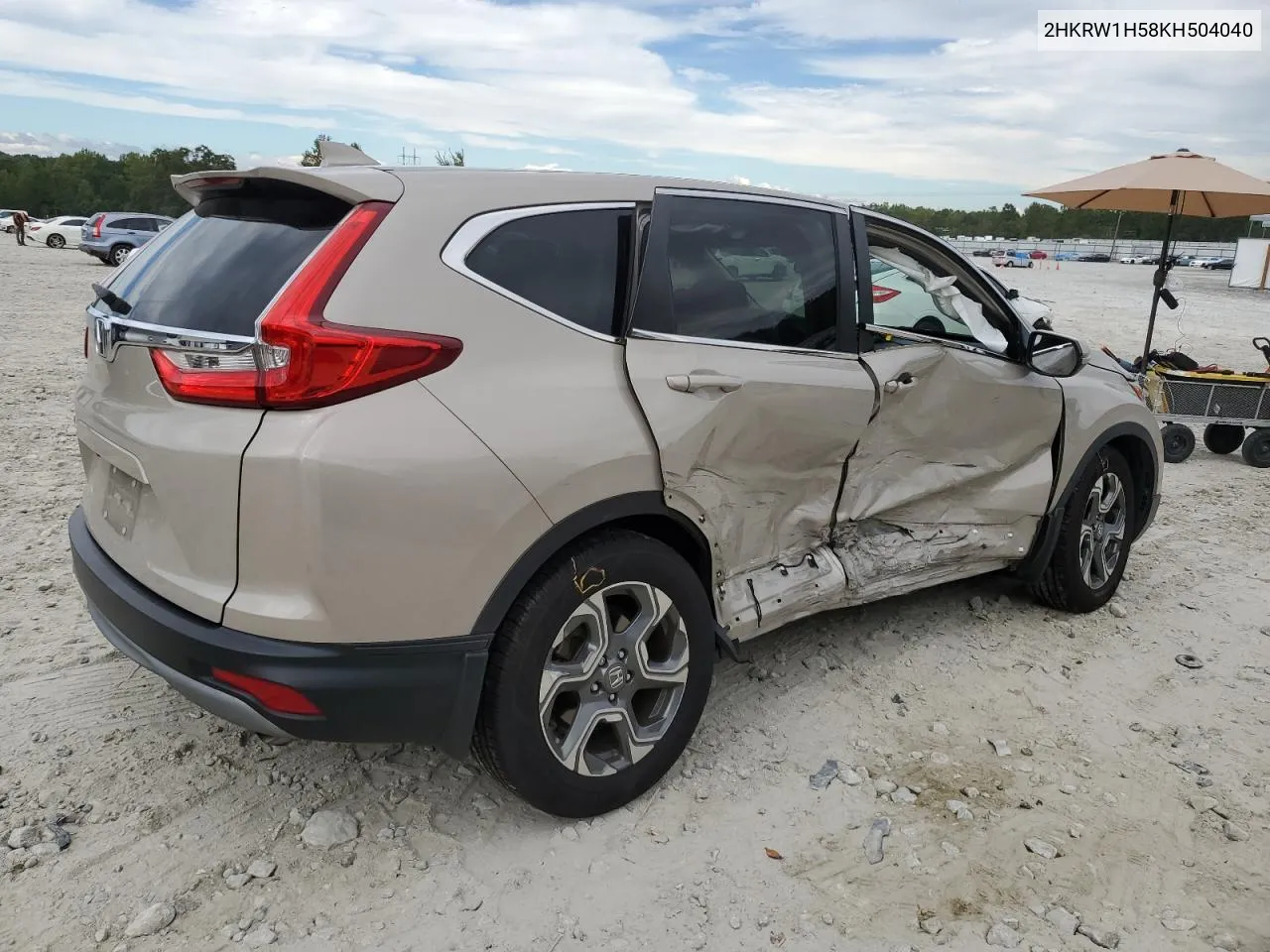 2019 Honda Cr-V Ex VIN: 2HKRW1H58KH504040 Lot: 73887784