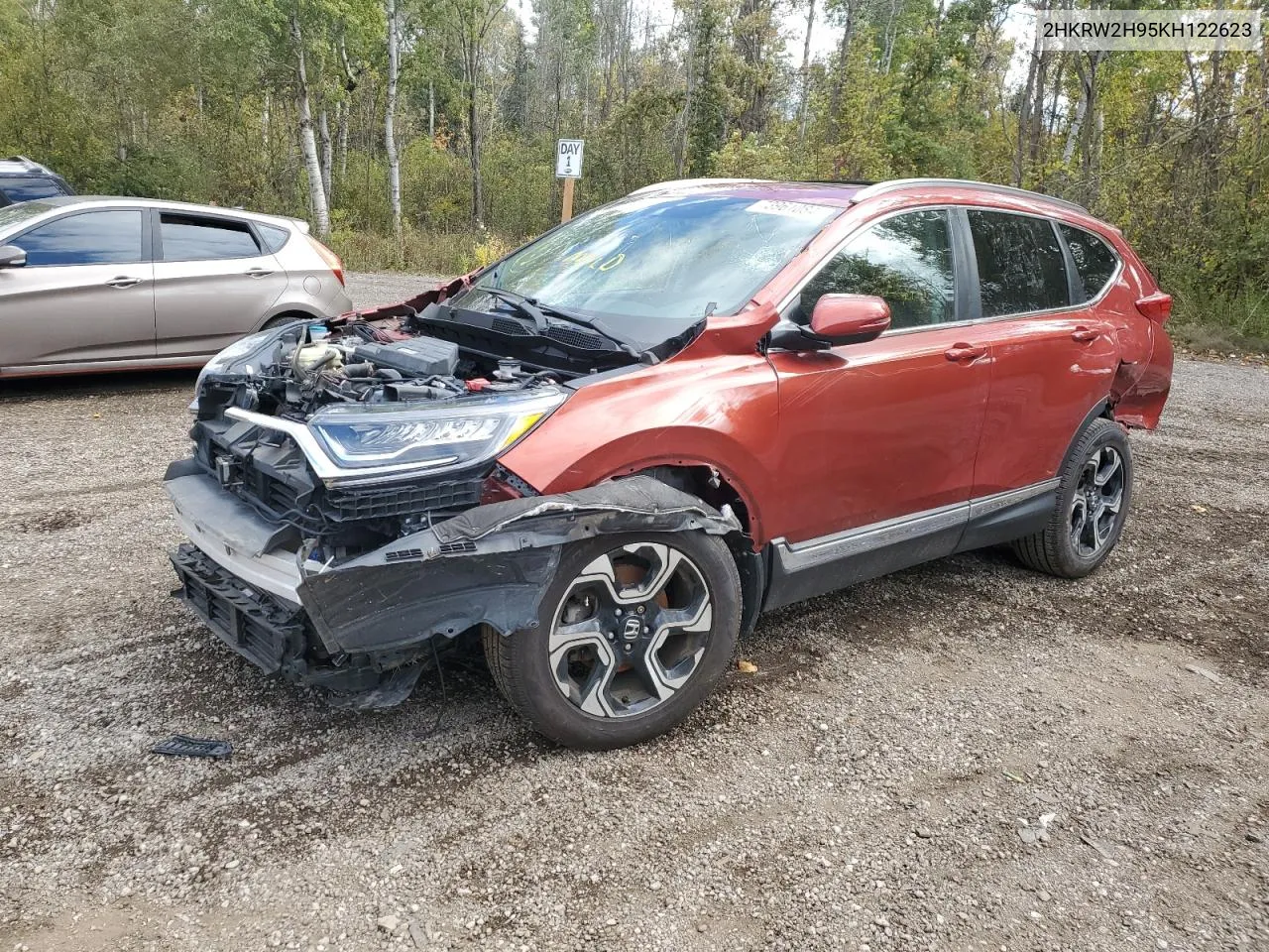 2019 Honda Cr-V Touring VIN: 2HKRW2H95KH122623 Lot: 73961084