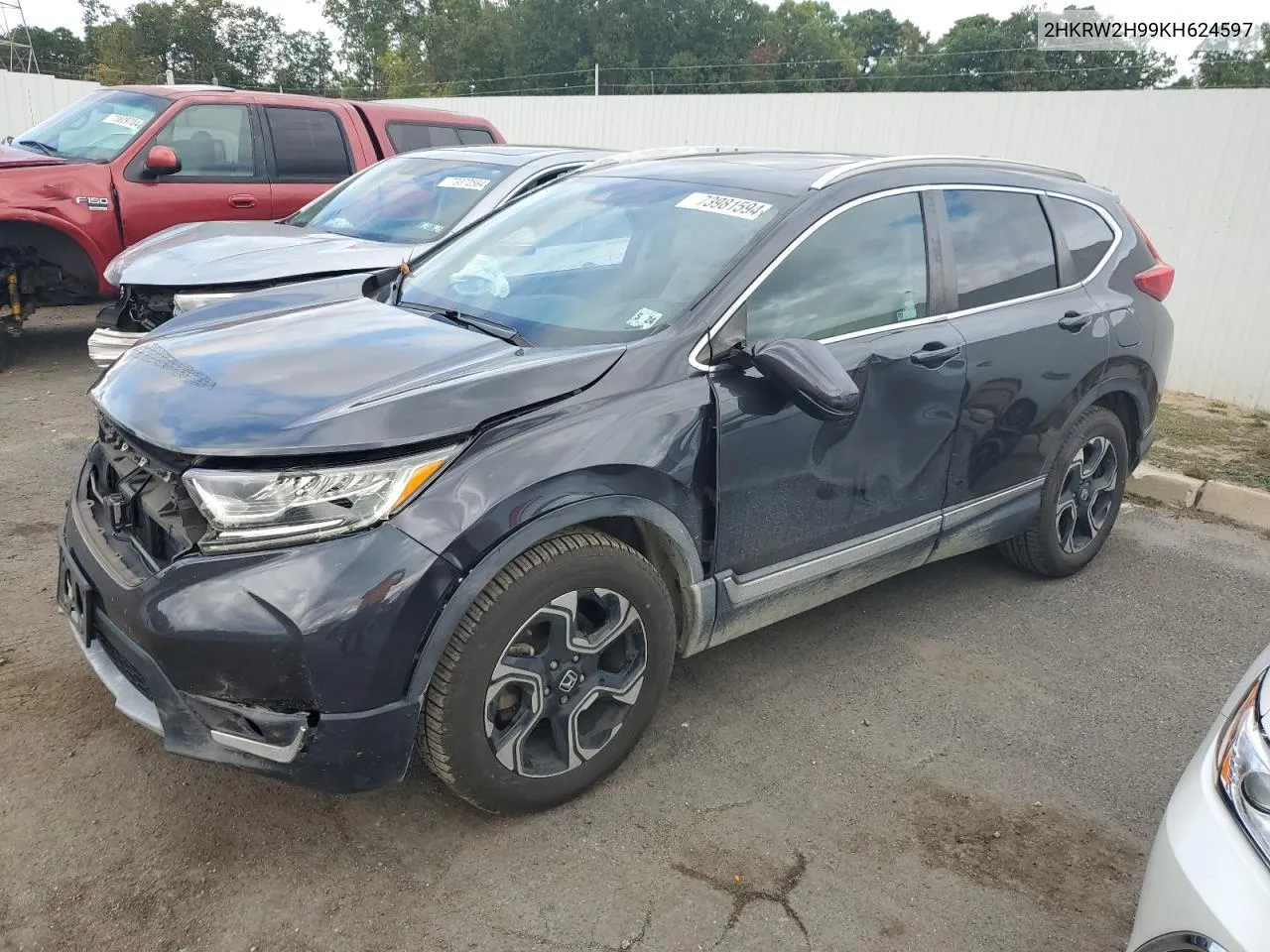 2019 Honda Cr-V Touring VIN: 2HKRW2H99KH624597 Lot: 73981594