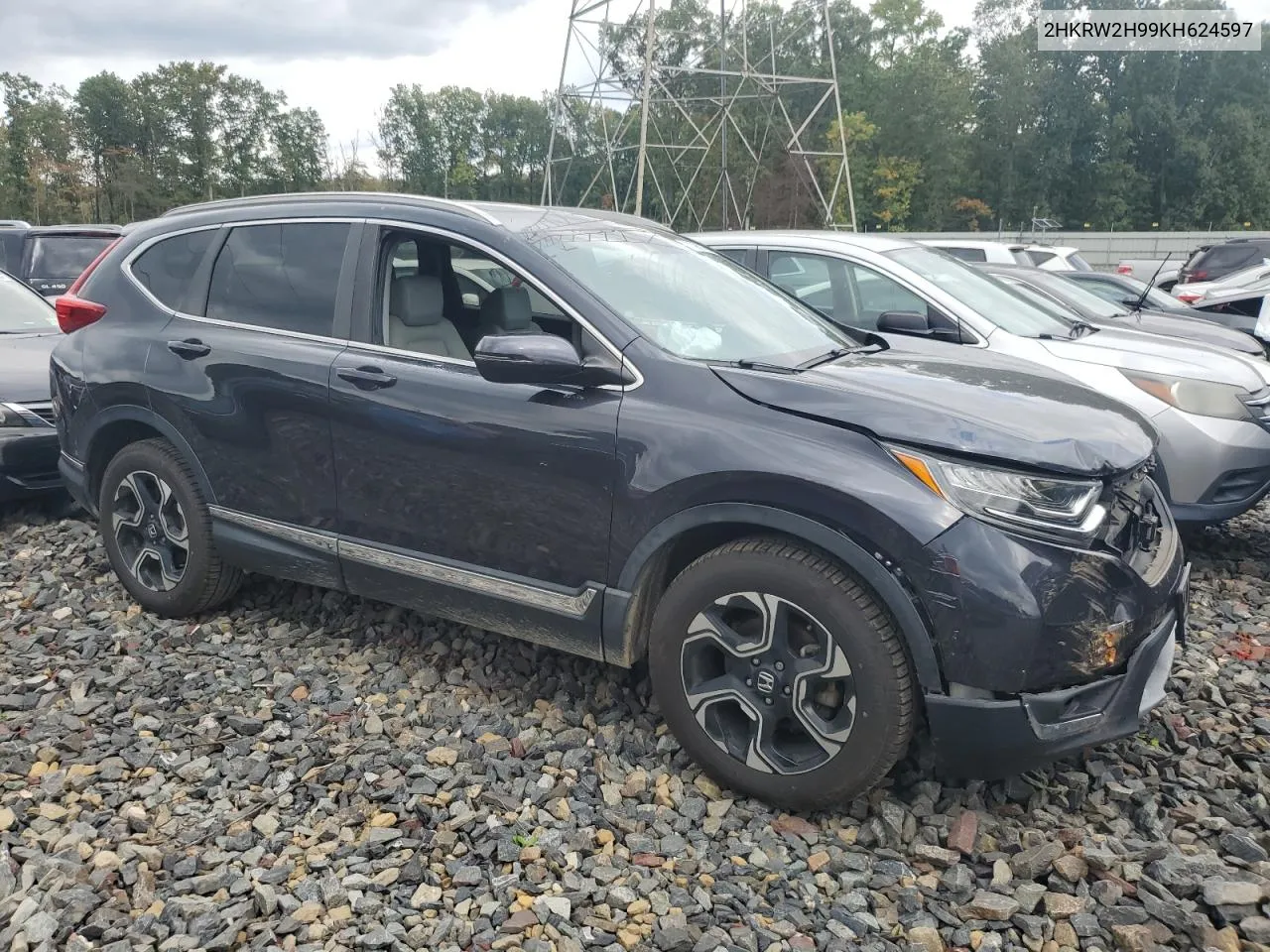 2019 Honda Cr-V Touring VIN: 2HKRW2H99KH624597 Lot: 73981594