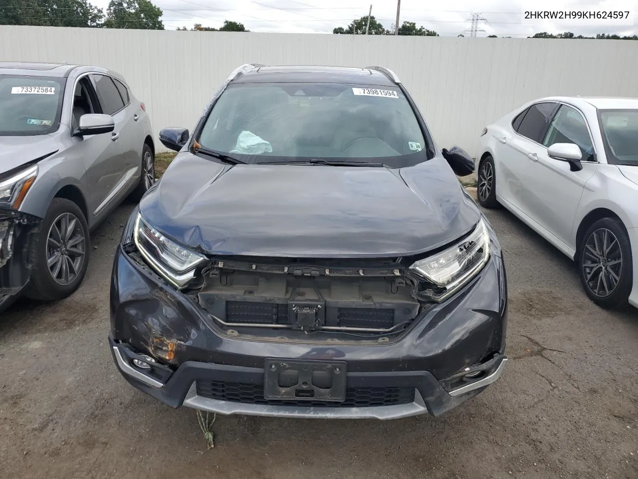 2019 Honda Cr-V Touring VIN: 2HKRW2H99KH624597 Lot: 73981594