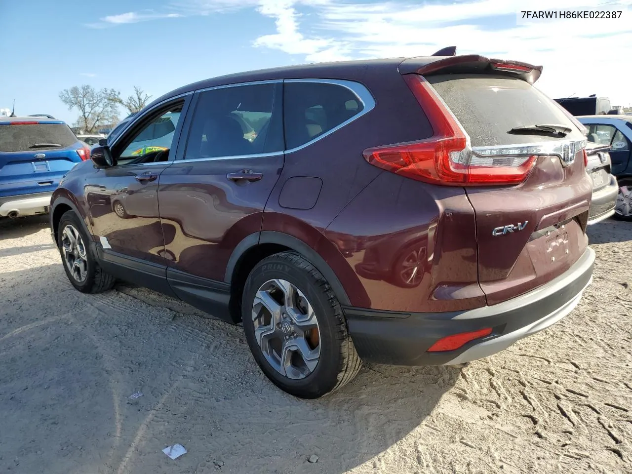 2019 Honda Cr-V Exl VIN: 7FARW1H86KE022387 Lot: 73982364