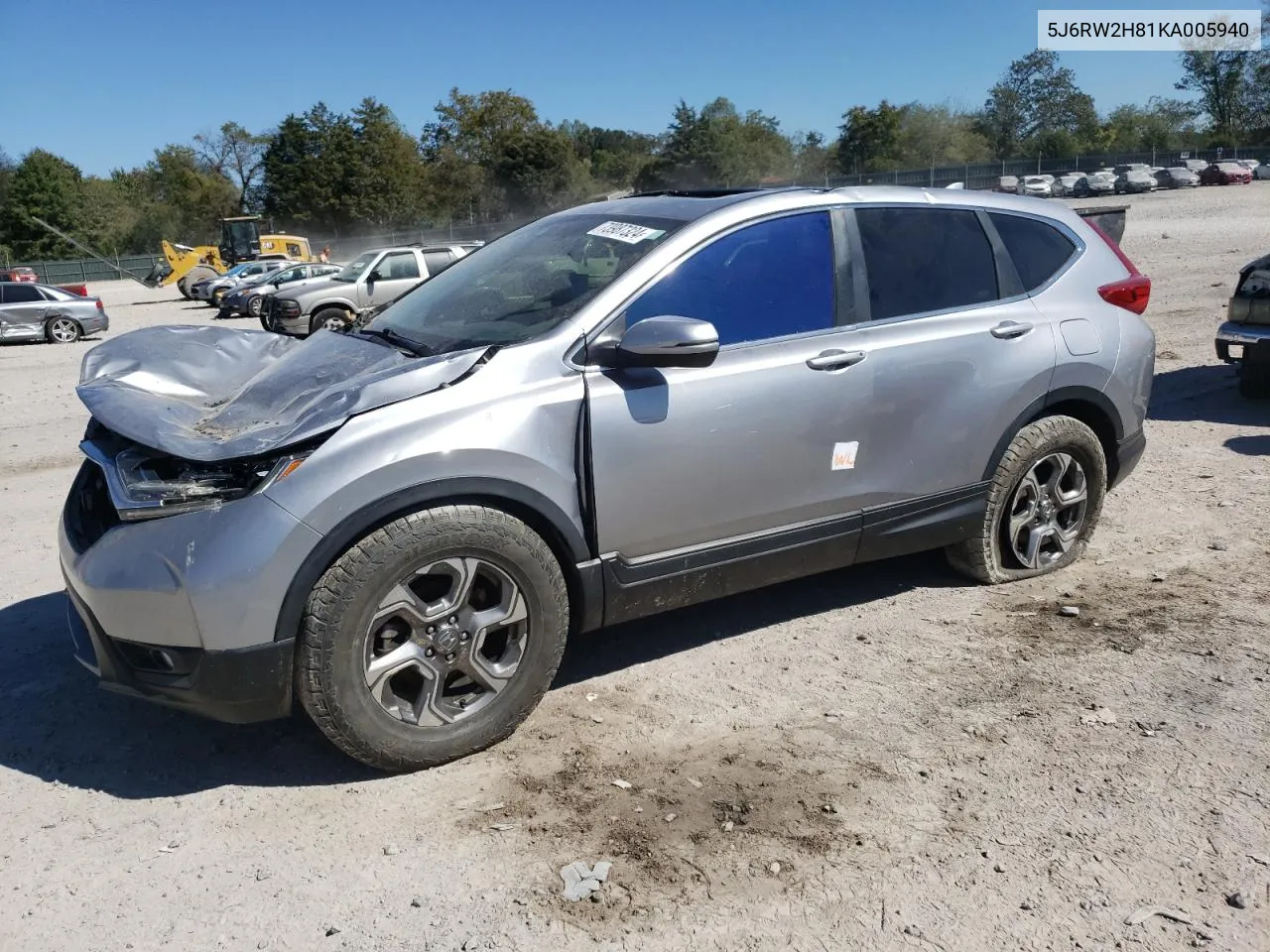 2019 Honda Cr-V Exl VIN: 5J6RW2H81KA005940 Lot: 73987324