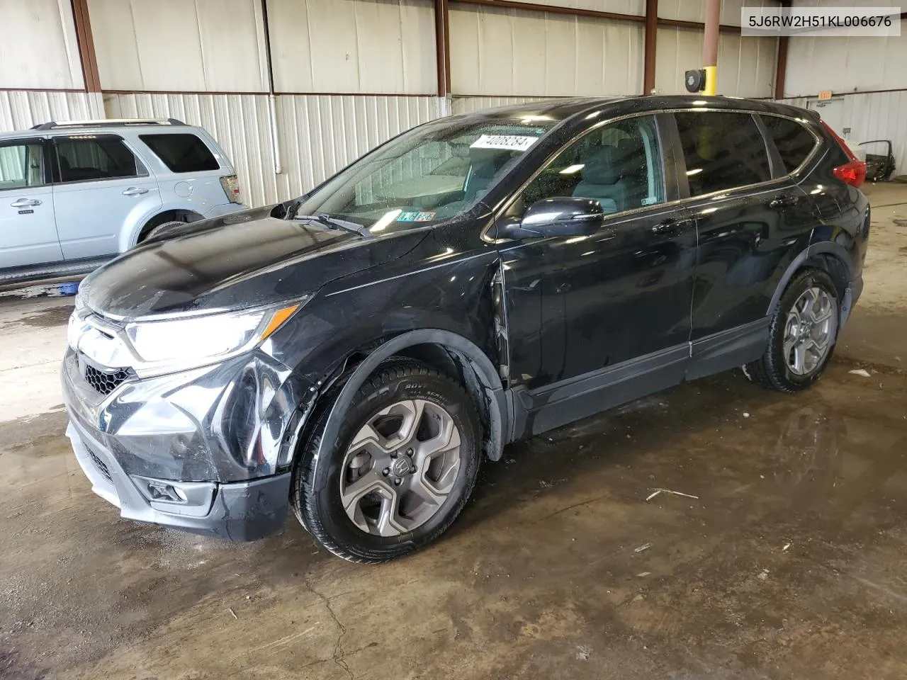 2019 Honda Cr-V Ex VIN: 5J6RW2H51KL006676 Lot: 74008284