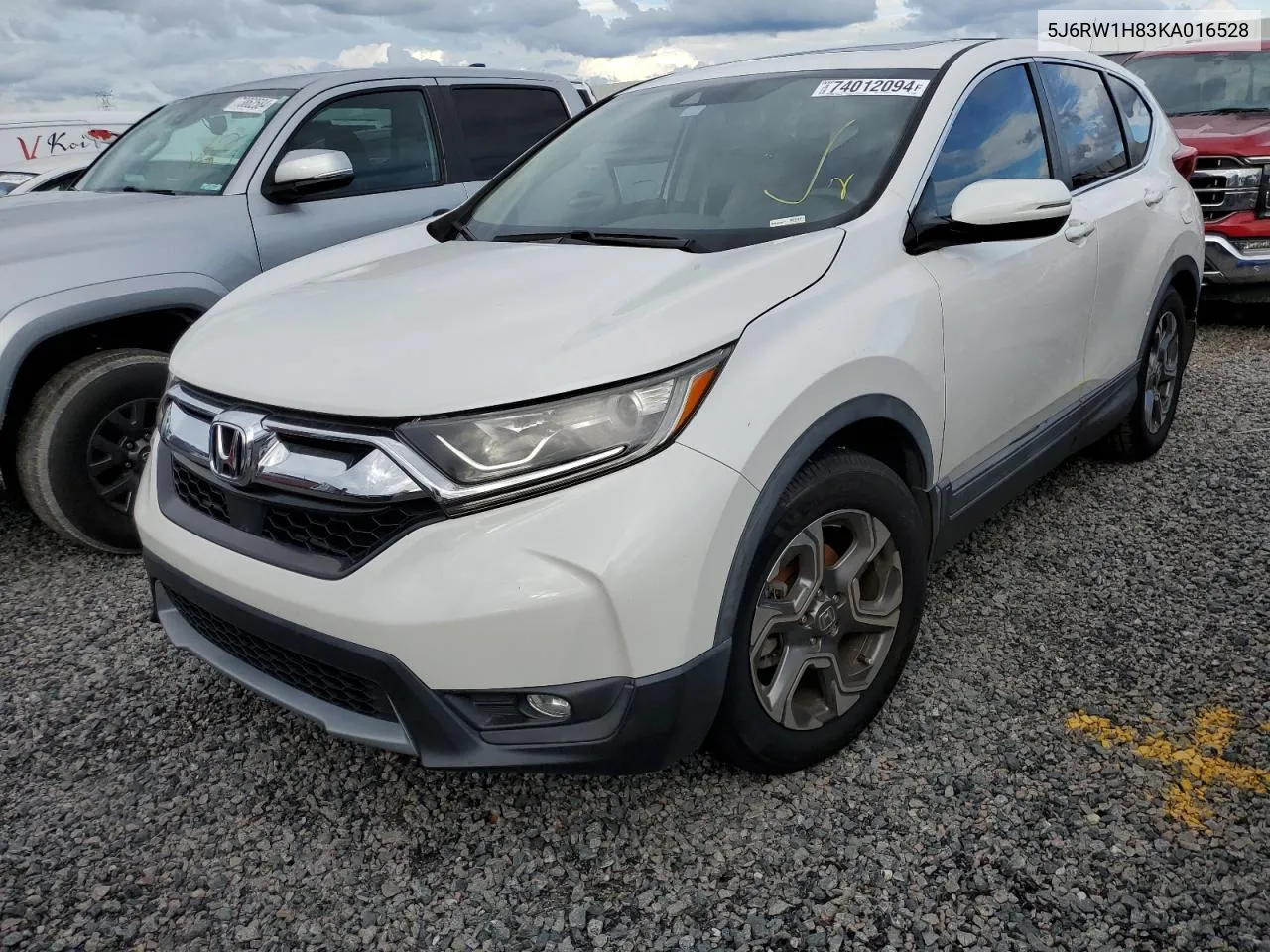 2019 Honda Cr-V Exl VIN: 5J6RW1H83KA016528 Lot: 74012094