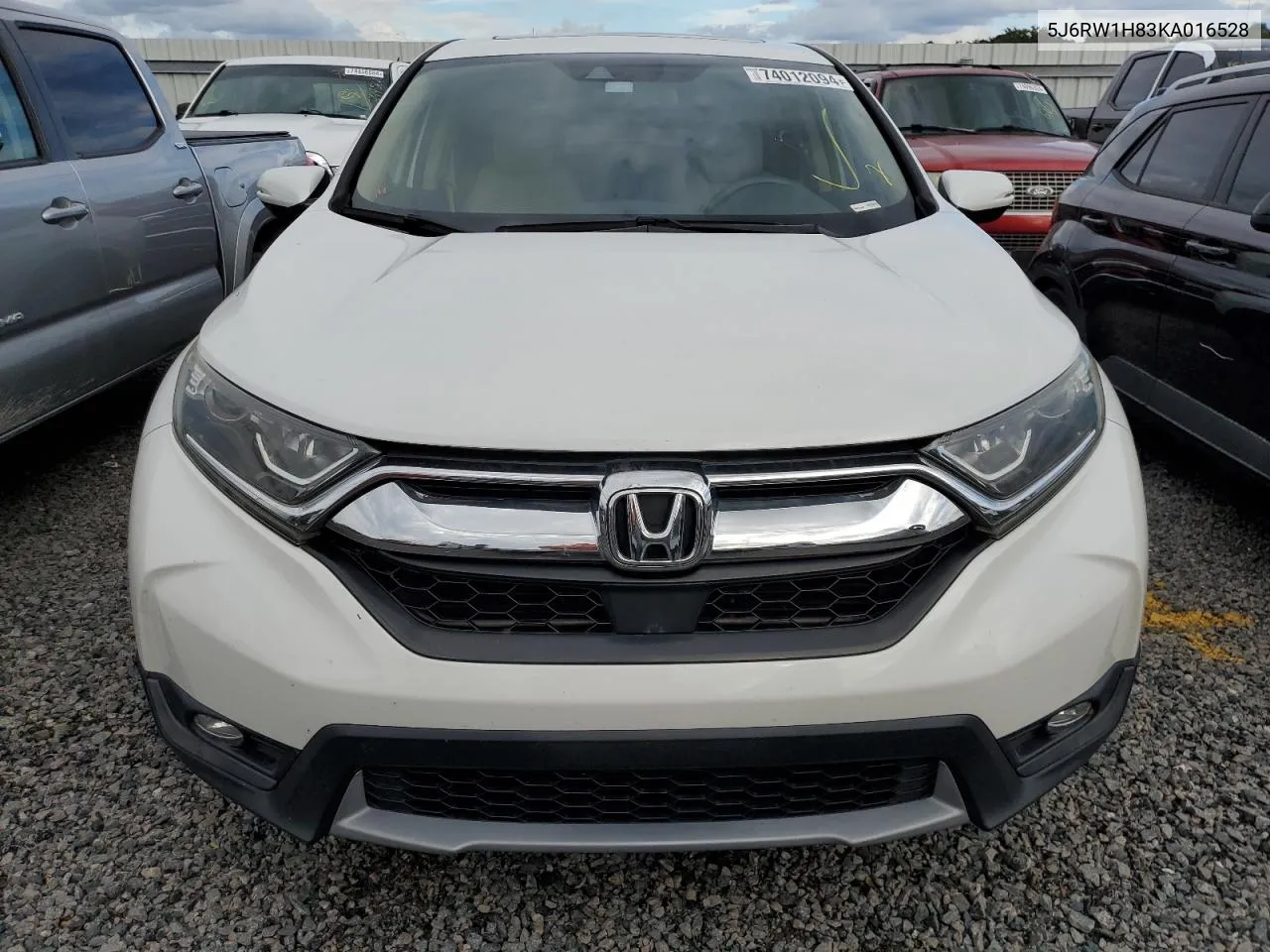 2019 Honda Cr-V Exl VIN: 5J6RW1H83KA016528 Lot: 74012094