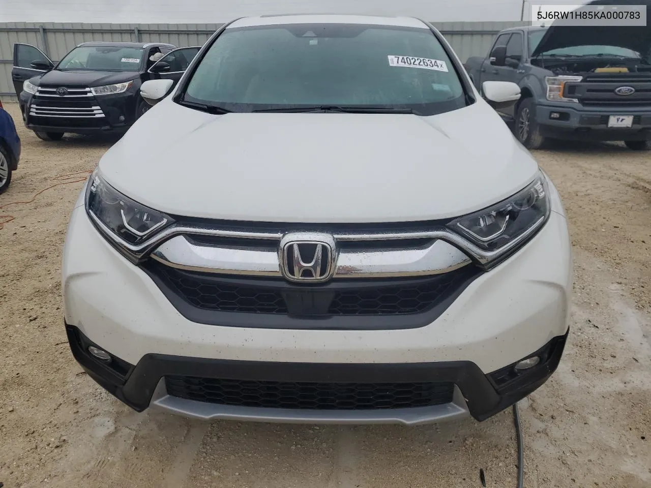 2019 Honda Cr-V Exl VIN: 5J6RW1H85KA000783 Lot: 74022634