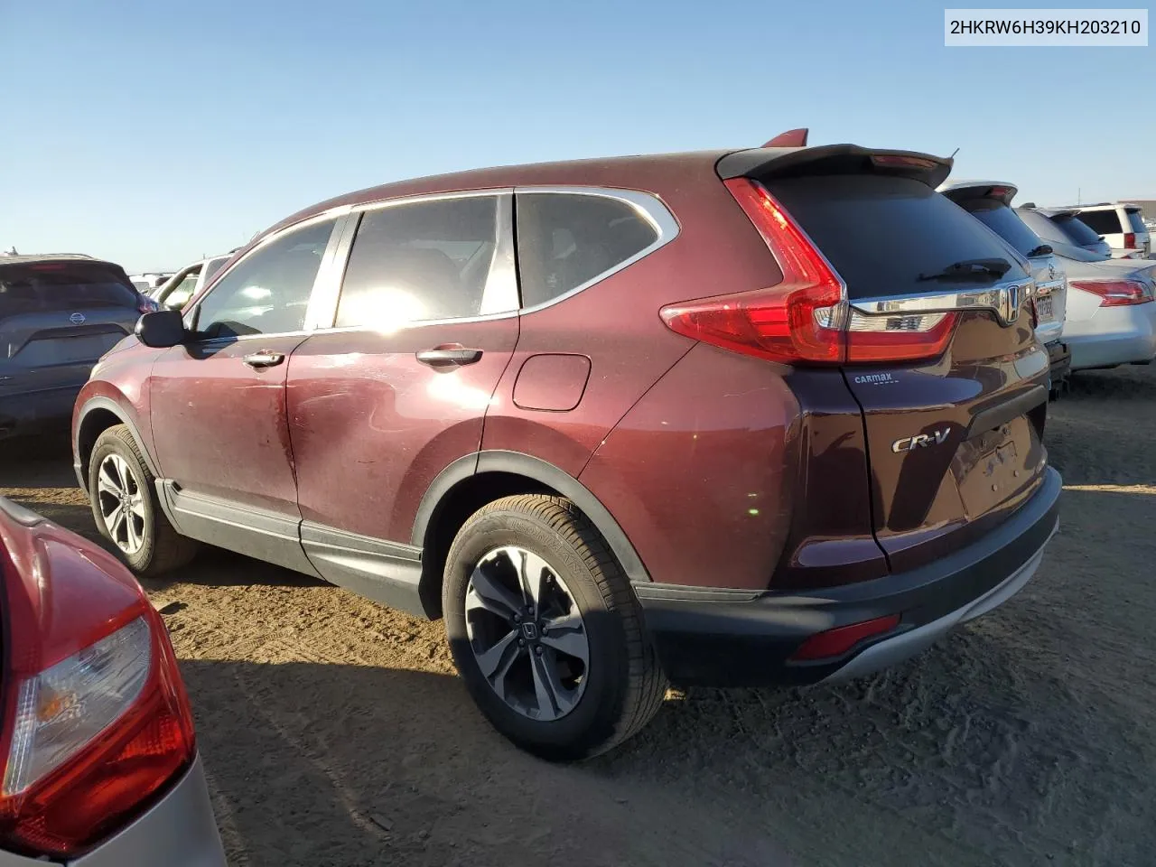 2019 Honda Cr-V Lx VIN: 2HKRW6H39KH203210 Lot: 74073944