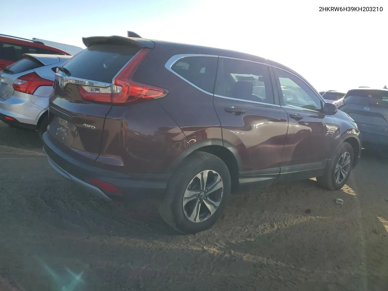 2019 Honda Cr-V Lx VIN: 2HKRW6H39KH203210 Lot: 74073944