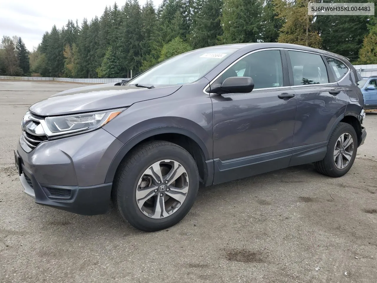 2019 Honda Cr-V Lx VIN: 5J6RW6H35KL004483 Lot: 74118584