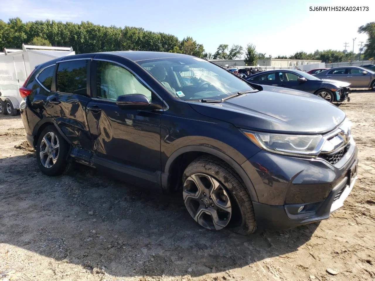 2019 Honda Cr-V Ex VIN: 5J6RW1H52KA024173 Lot: 74174724