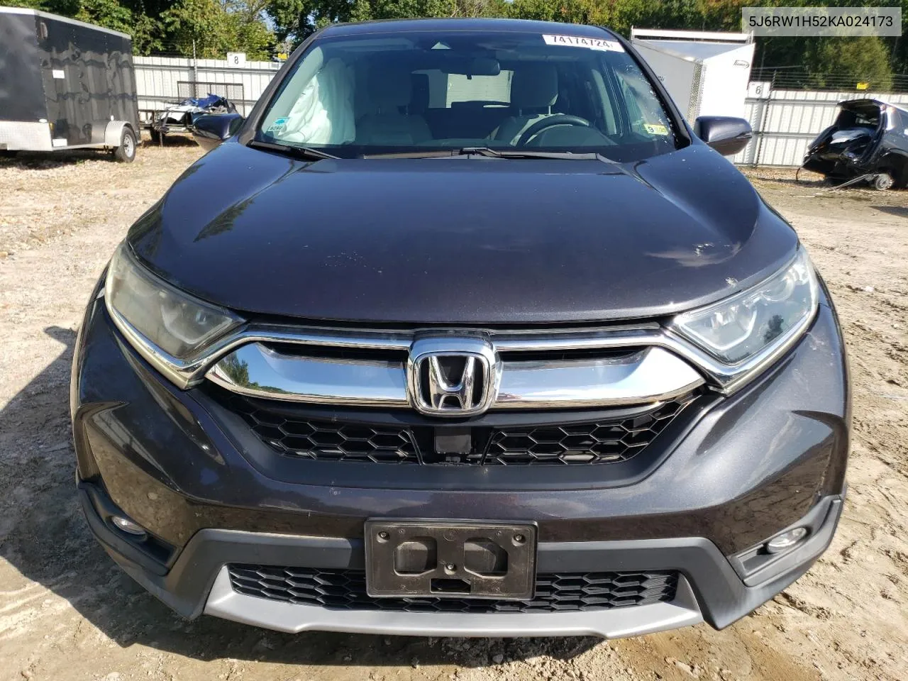 2019 Honda Cr-V Ex VIN: 5J6RW1H52KA024173 Lot: 74174724