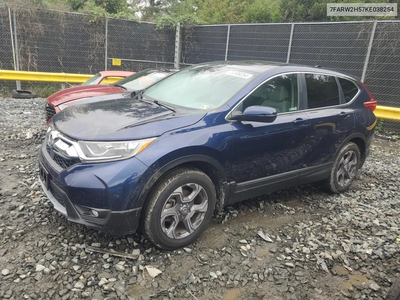 2019 Honda Cr-V Ex VIN: 7FARW2H57KE038254 Lot: 74189254