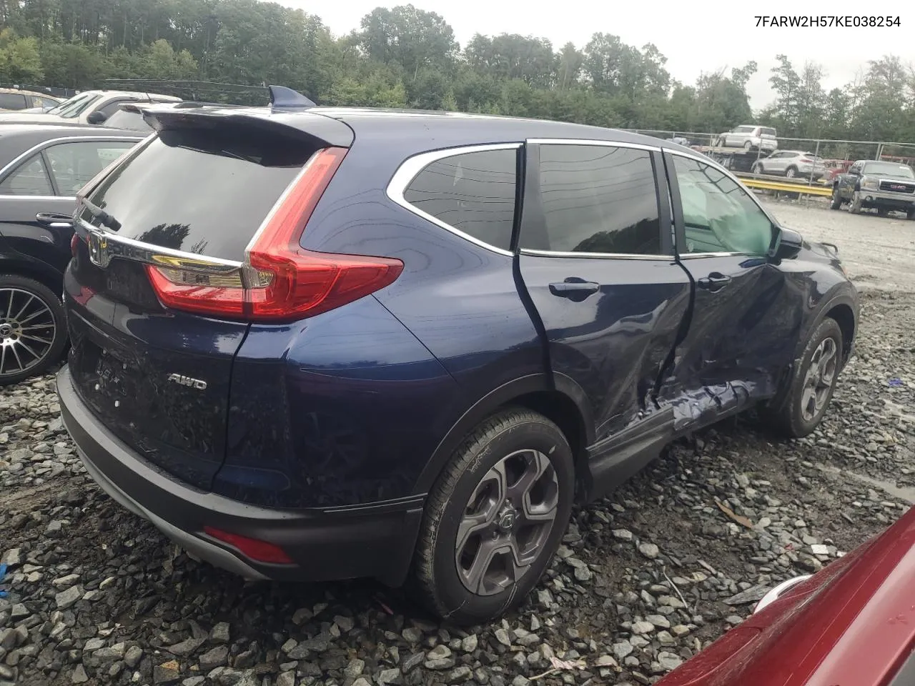 2019 Honda Cr-V Ex VIN: 7FARW2H57KE038254 Lot: 74189254