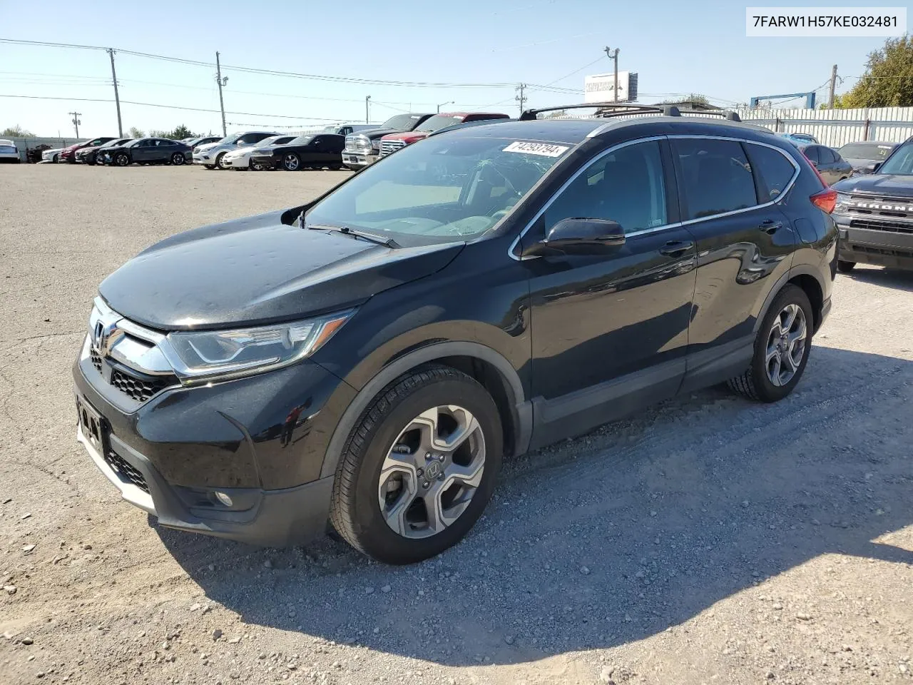 2019 Honda Cr-V Ex VIN: 7FARW1H57KE032481 Lot: 74293794