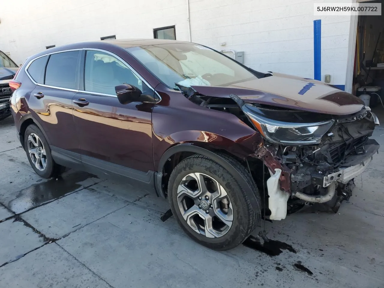 2019 Honda Cr-V Ex VIN: 5J6RW2H59KL007722 Lot: 74320364