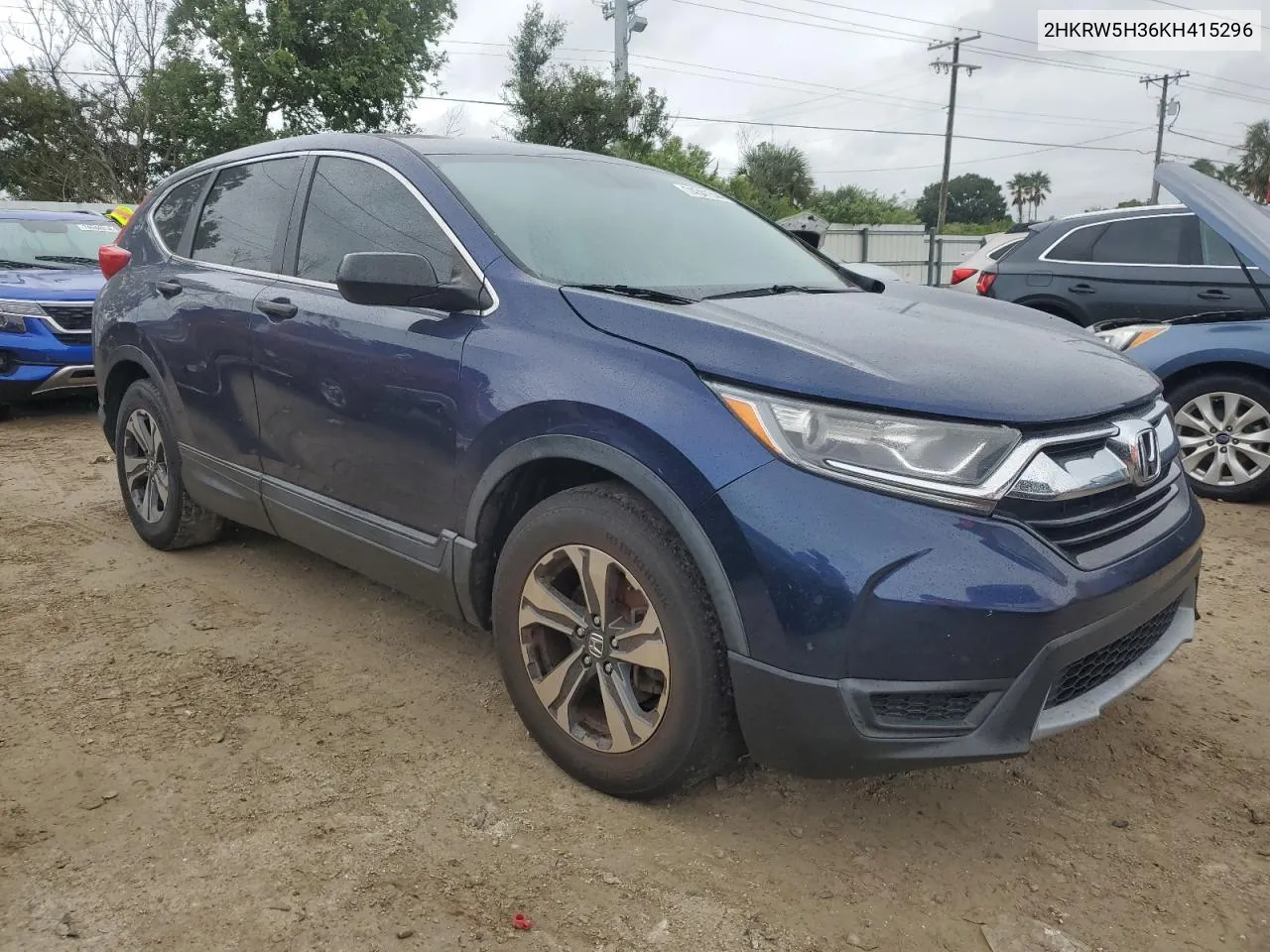 2019 Honda Cr-V Lx VIN: 2HKRW5H36KH415296 Lot: 74341544