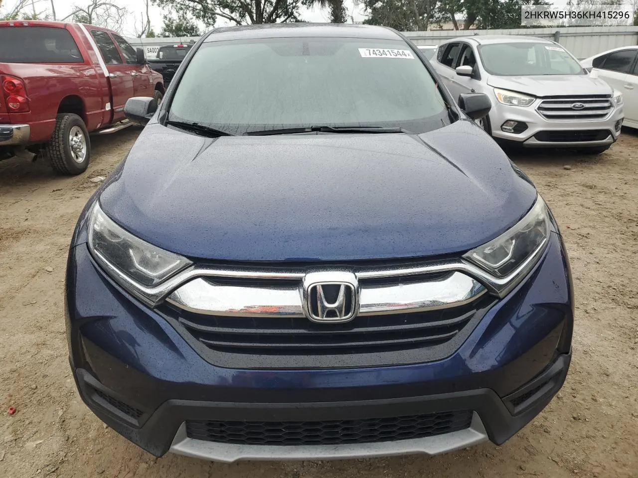 2019 Honda Cr-V Lx VIN: 2HKRW5H36KH415296 Lot: 74341544