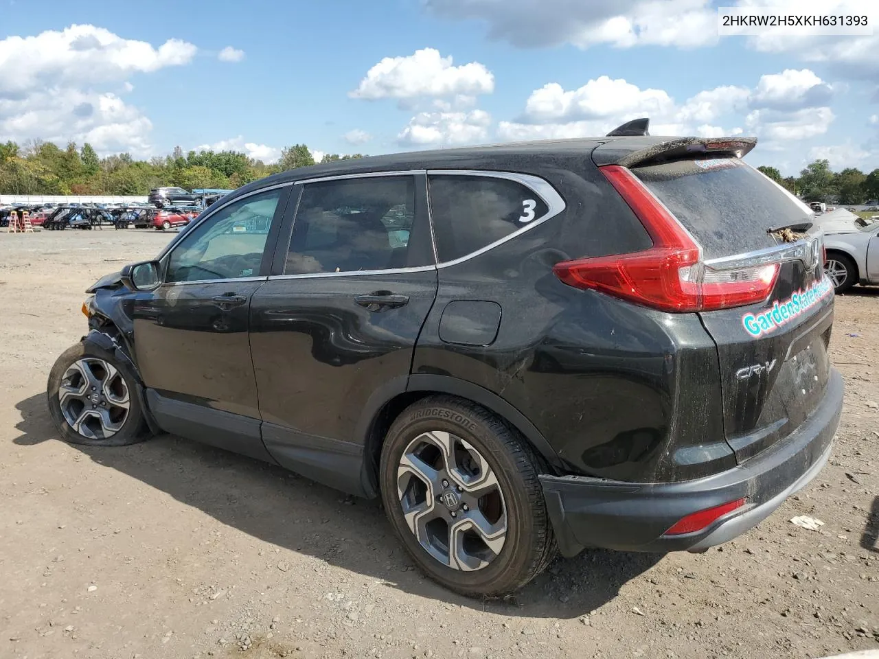 2019 Honda Cr-V Ex VIN: 2HKRW2H5XKH631393 Lot: 74351124