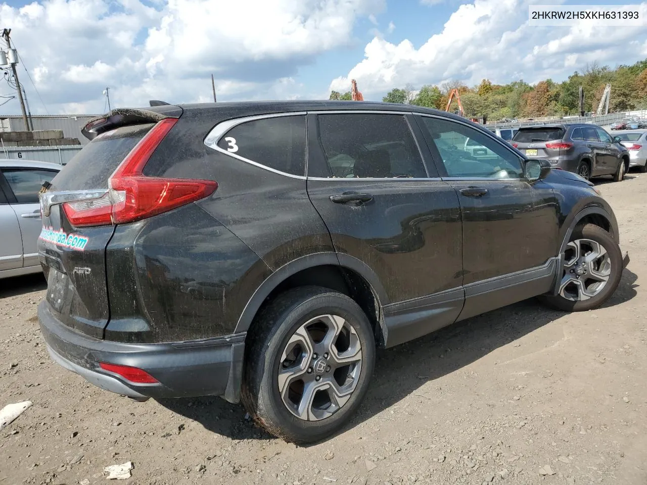 2019 Honda Cr-V Ex VIN: 2HKRW2H5XKH631393 Lot: 74351124