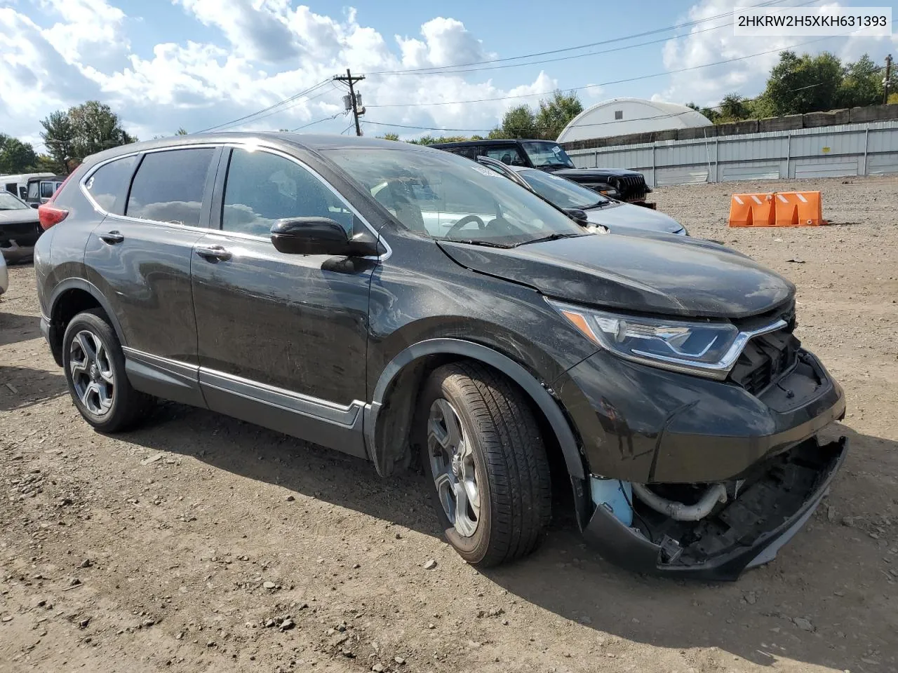 2019 Honda Cr-V Ex VIN: 2HKRW2H5XKH631393 Lot: 74351124