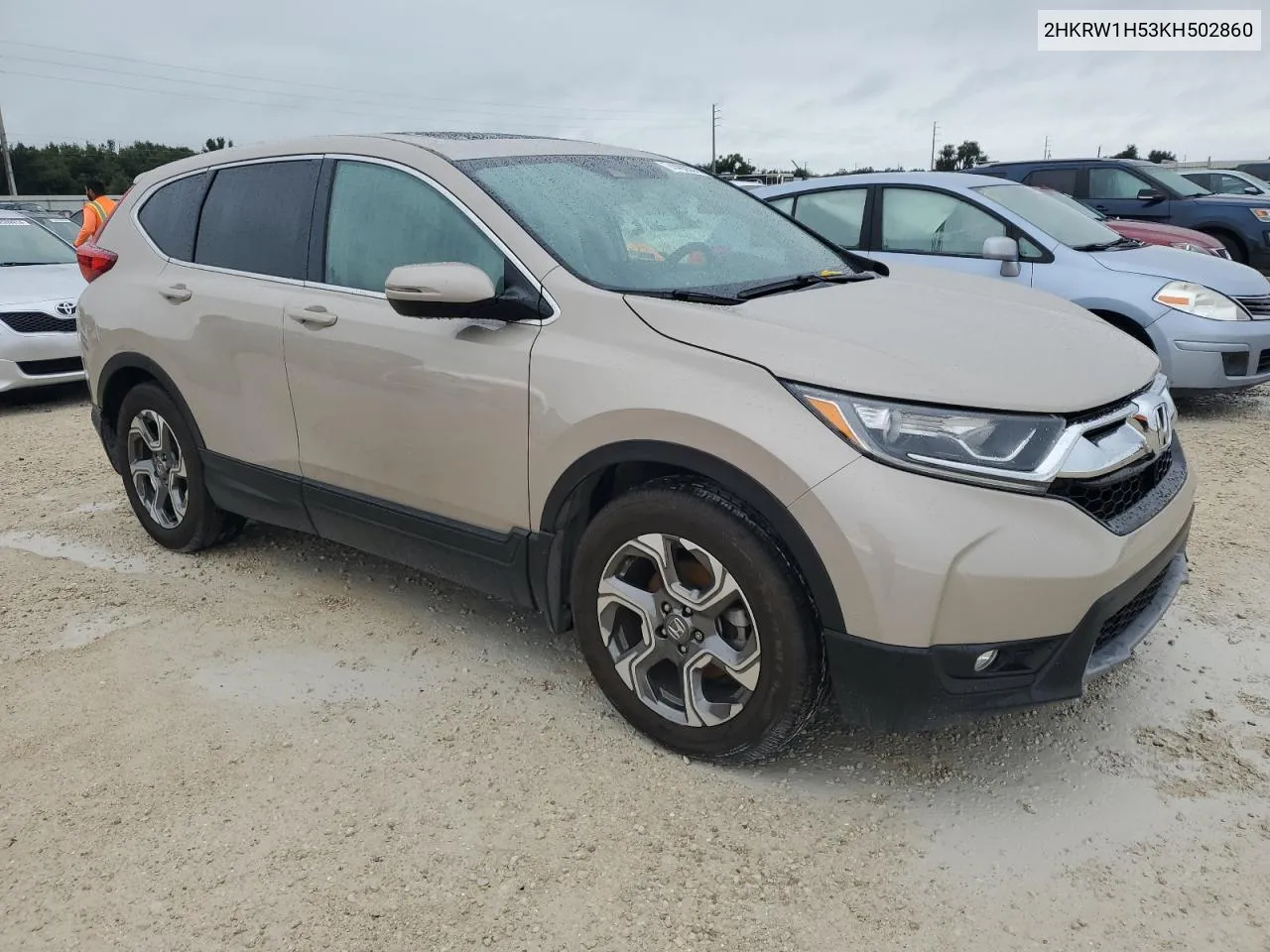 2019 Honda Cr-V Ex VIN: 2HKRW1H53KH502860 Lot: 74498834