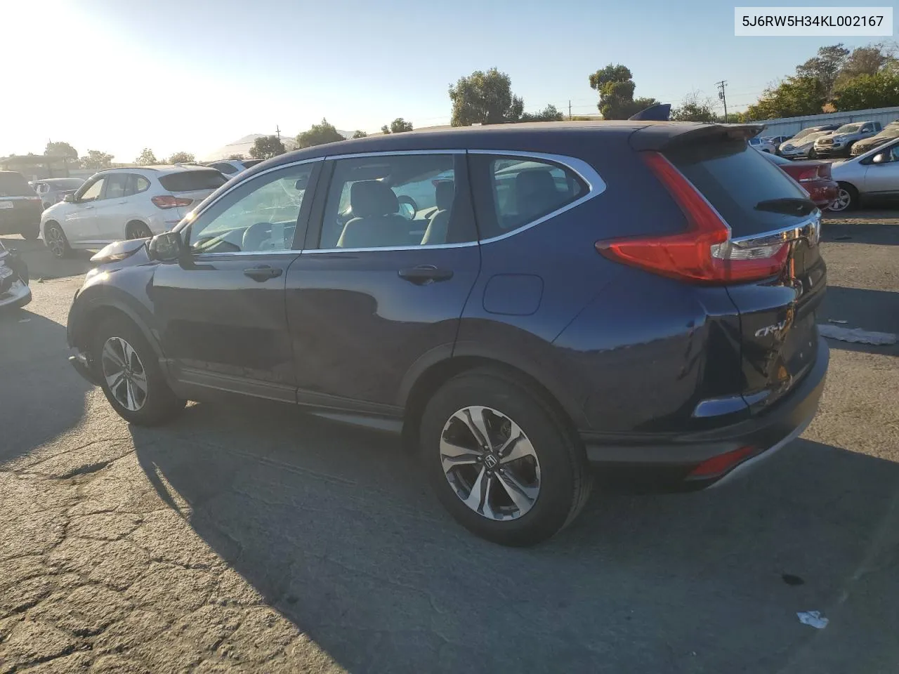 2019 Honda Cr-V Lx VIN: 5J6RW5H34KL002167 Lot: 74596524