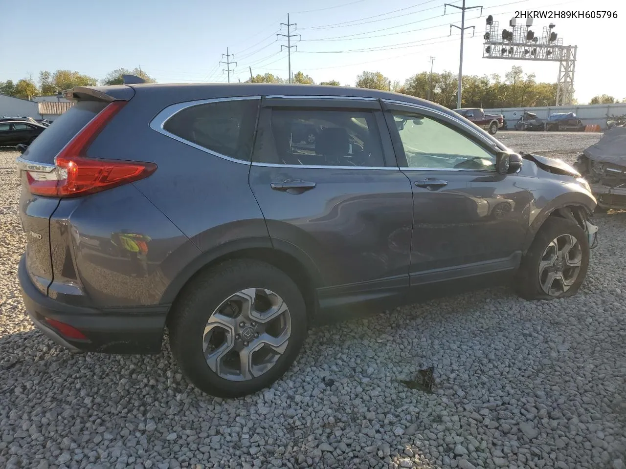 2019 Honda Cr-V Exl VIN: 2HKRW2H89KH605796 Lot: 74689424