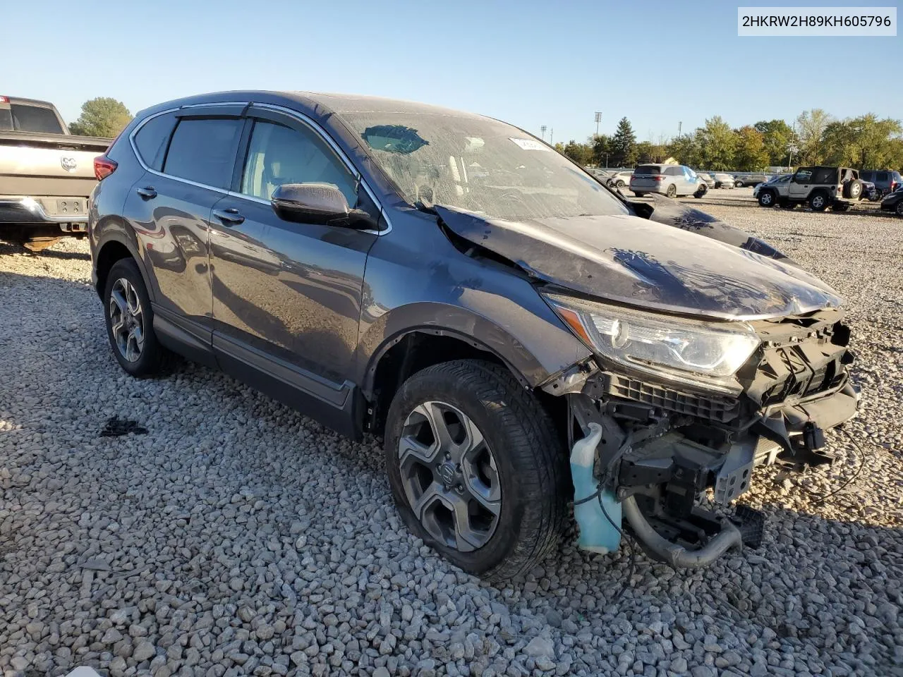 2019 Honda Cr-V Exl VIN: 2HKRW2H89KH605796 Lot: 74689424