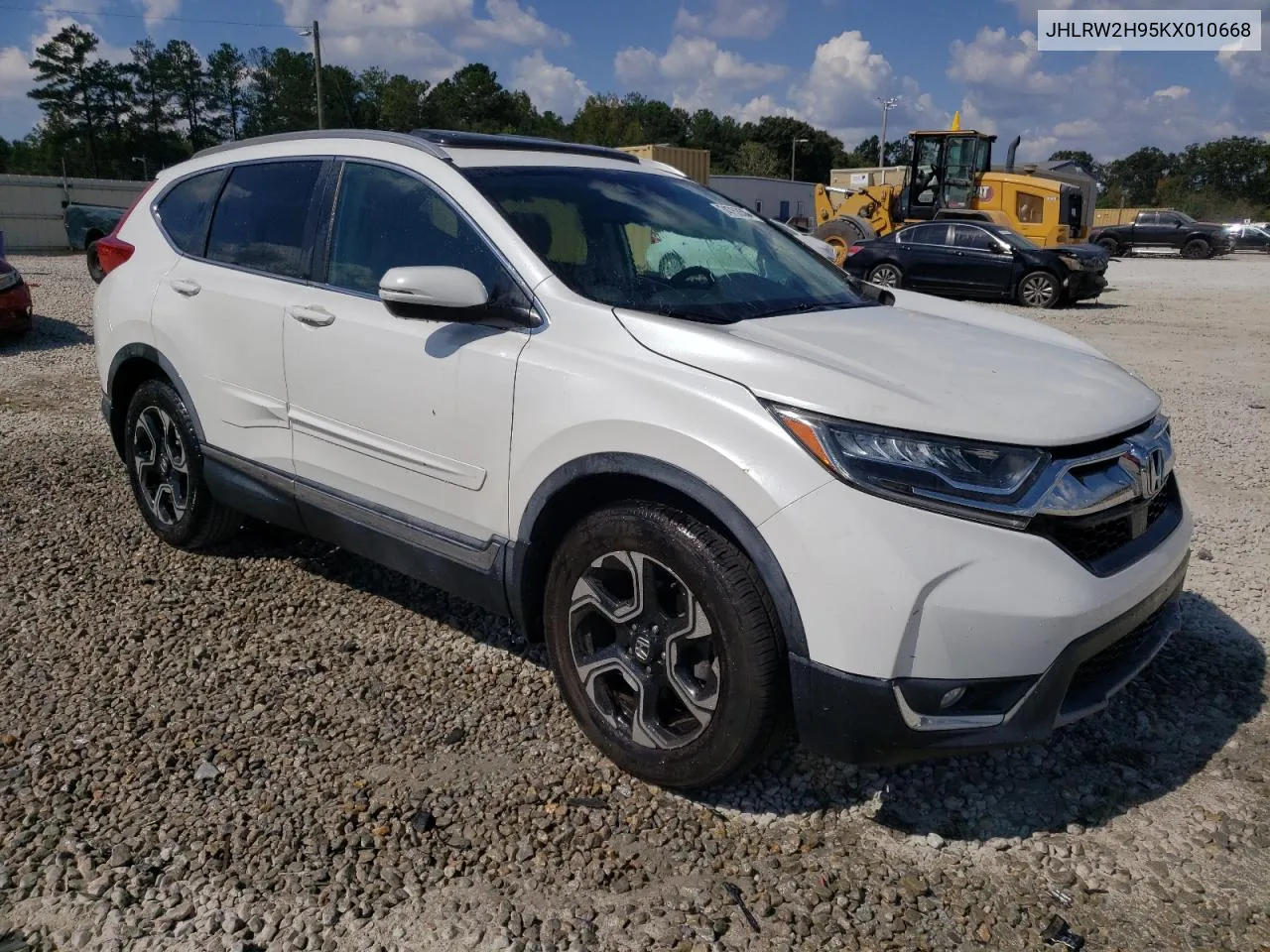 2019 Honda Cr-V Touring VIN: JHLRW2H95KX010668 Lot: 74753504