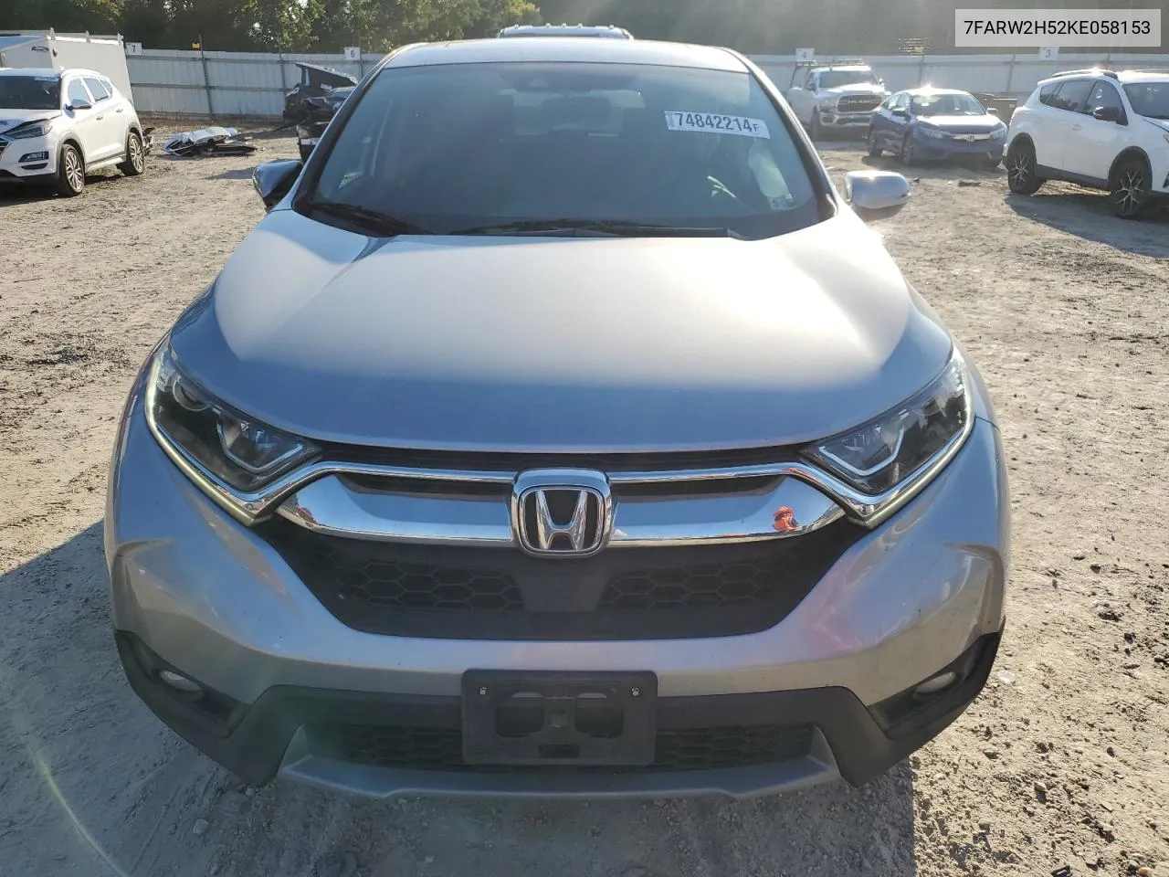 2019 Honda Cr-V Ex VIN: 7FARW2H52KE058153 Lot: 74842214